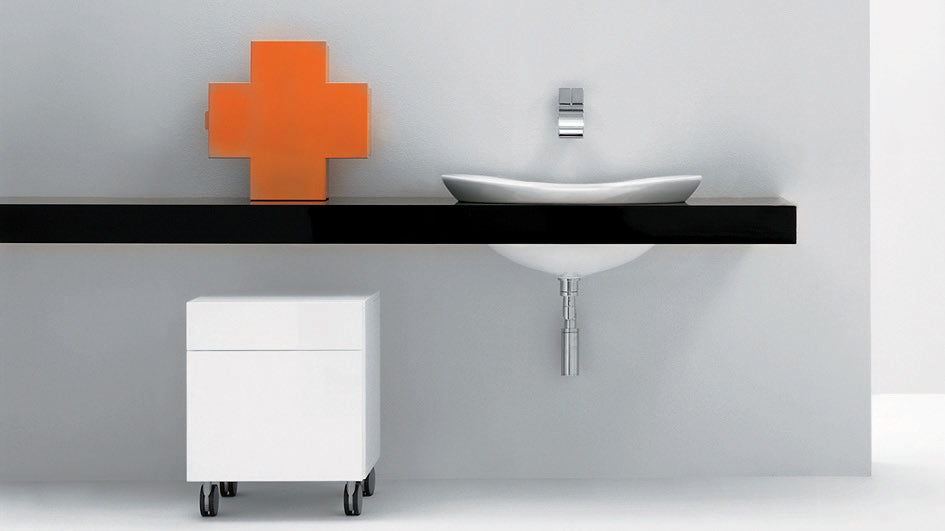 Mensola Lavabo 60 Cm 81 150 Rovere Sbiancato