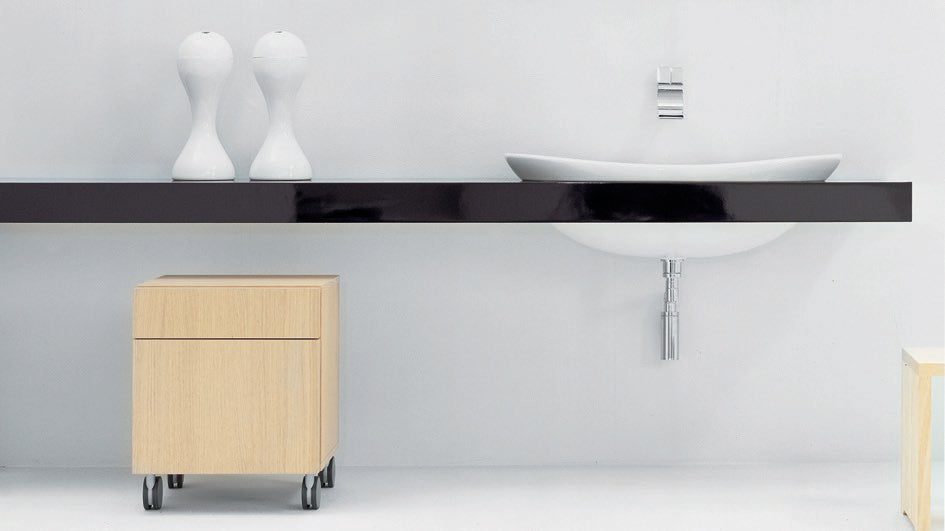 Mensola Lavabo 75 Cm 101 150 Rovere Sbiancato