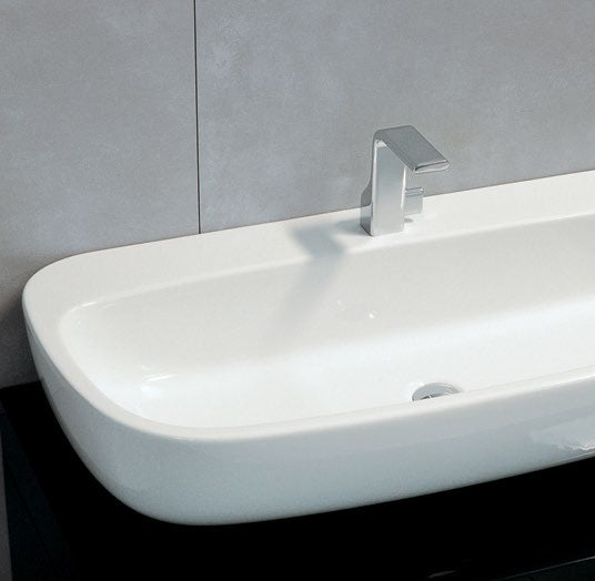 Mono Lavabo 100 Appoggio Sospeso Nero