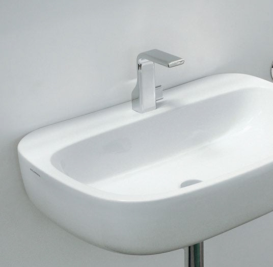 Mono Lavabo 74 Appoggio Sospeso Bianco