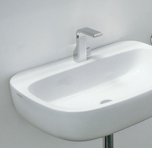 Mono Lavabo 74 Appoggio Sospeso Nero