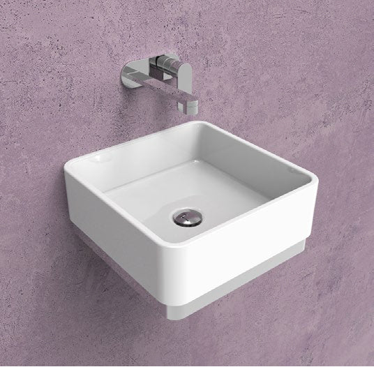 Lavabo Miniwash 40x40 Da Appoggio Sospeso Petrolio