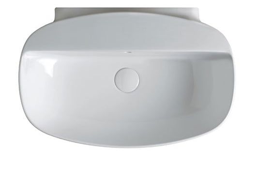 Lavabo 60 Nudaslim Con Piano Rubinetteria Petrolio