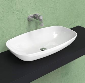Lavabo 75 Nudaslim Appoggio Latte