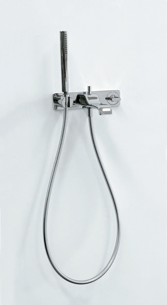 Noke Erogatore Vasca Con Miscelatore E Doccetta Nero Opaco