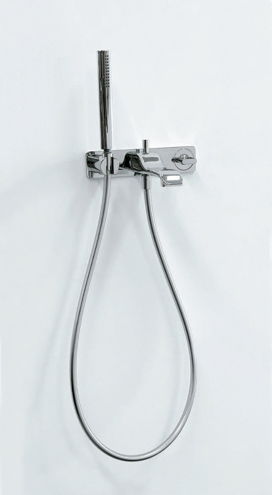 Noke Erogatore Vasca Con Miscelatore E Doccetta Nero Opaco