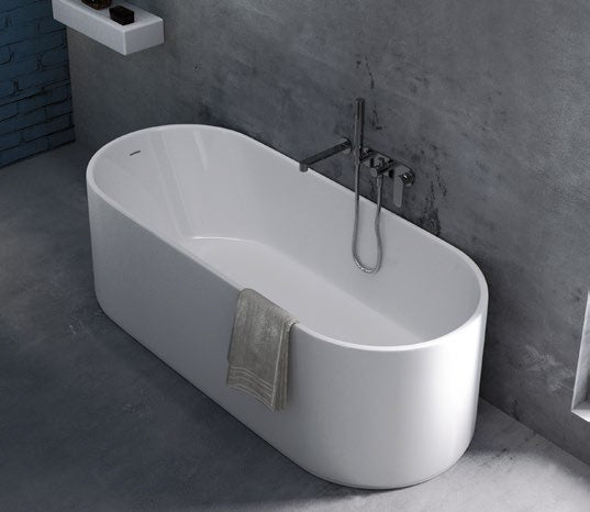 Oval Vasca 170 Pietraluce Bianco beige