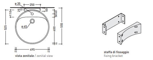 Staffa Fissaggio Per Twinset 52 Sospeso