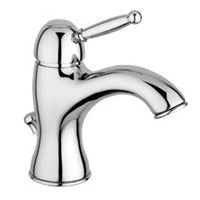 MISCELATORE LAVABO SCARICO AUTOMATICO 1'1/4 GIORGIA CROMO + GOLD FINISH