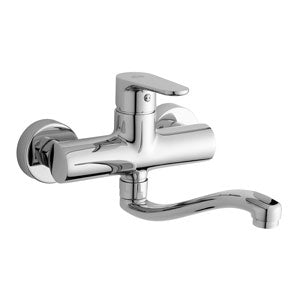 MISCELATORE LAVELLO MURO CANNA SERPENTE GREEN CROMO