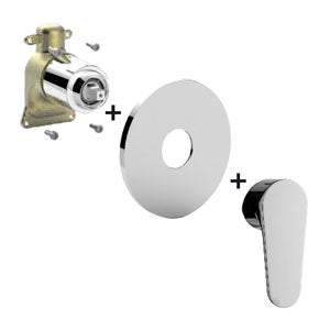 MISCELATORE INCASSO PBOX 010 PIASTRA ABS GREEN CROMO