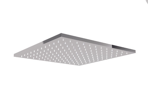 Almenoindue Soffione Doccia Orientabile In Acciaio Inox 400x400mm Anticalcare Getto Fisso