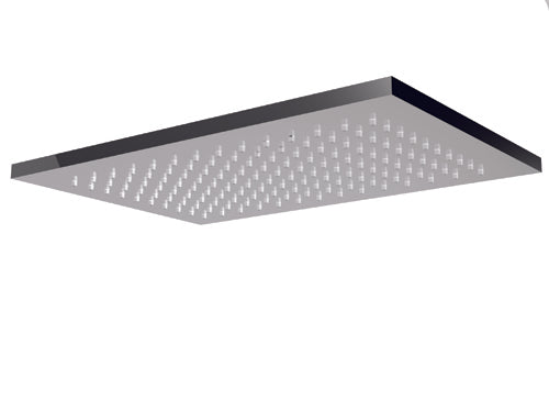 Almenoindue Soffione Doccia Orientabile In Acciaio Inox 400x250mm Anticalcare Getto Fisso