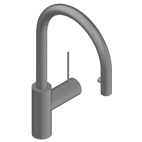 Miscelatore Cucina Acciaio Inox Doccia Estraibile Acciaio Inox Spazzolato