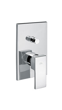 MISCELATORE INCASSO CON DEVIATORE LEVA CUBO LEVEL CROMO