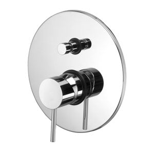 Miscelatore Incasso Con Deviatore E Piastra Tonda Light Cromo