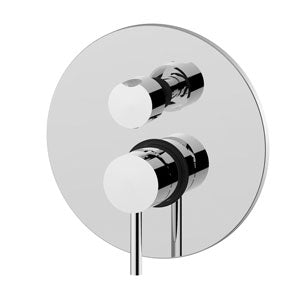 MISCELATORE INCASSO CON DEVIATORE CON 3 USCITE LIGHT CROMO