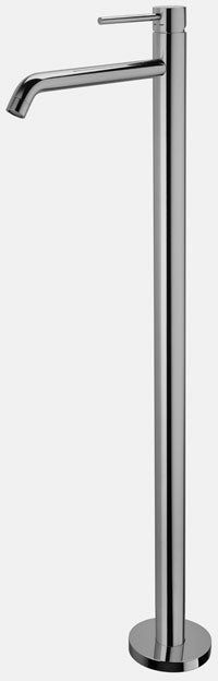 MISCELATORE LAVABO A PAVIMENTO SENZA BASE FREE-STANDING LIGHT CROMO