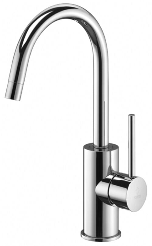 MISCELATORE LAVABO GIREVOLE T/C CANNA D.18 OMBRELLO LAVABO LIGH STEEL LOOKING