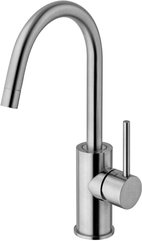 MISCELATORE LAVABO GIREVOLE T/C CANNA D.18 OMBRELLO LAVABO LIGHT NERO OPACO