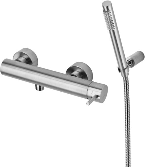 MISCELATORE DOCCIA EST. 1/2' CON DUPLEX DOCCIA MASTER FLX.LUX LIGHT NERO OPACO