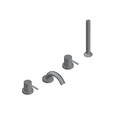 Lino Doppio Miscelatore Bordo Vasca Oro