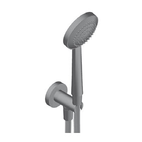 Lino Kit Doccetta Con Doccetta In Abs Flessibile Cromo nero Supporto Ottone Nero Opaco