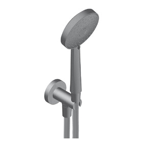 Lino Kit Doccetta Con Doccetta In Abs 3 Getti Flessibile Cromo nero Supporto Ottone Cromo