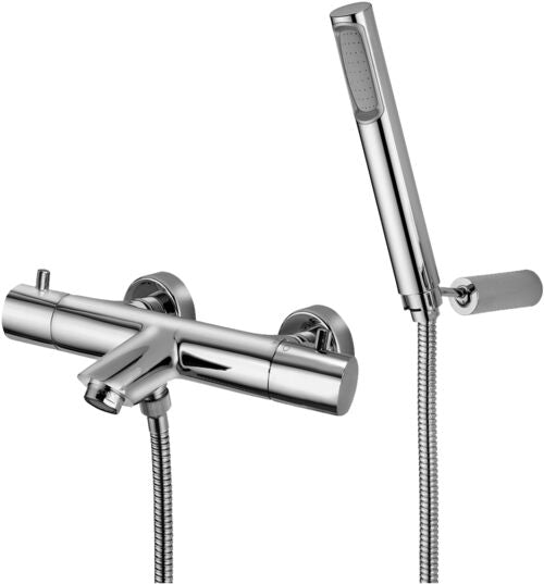 MISCELATORE TERMOSTATICO VASCA SENZA DUPLEX METAL LIGHT TERMOSTATICO STEEL LOOKING