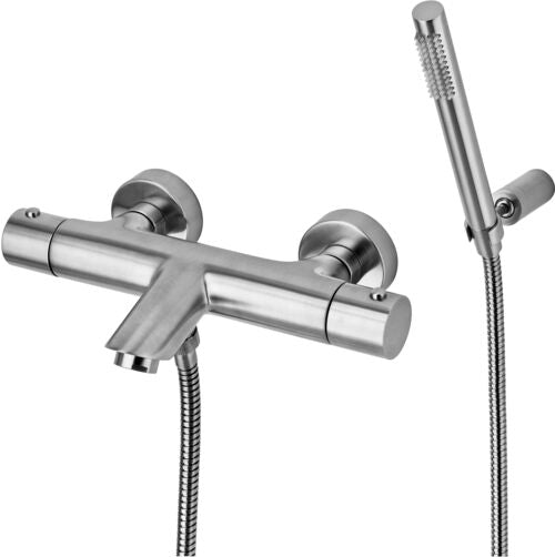 MISCELATORE TERMOSTATICO VASCA SENZA DUPLEX METAL LIGHT TERMOSTATICO NERO OPACO