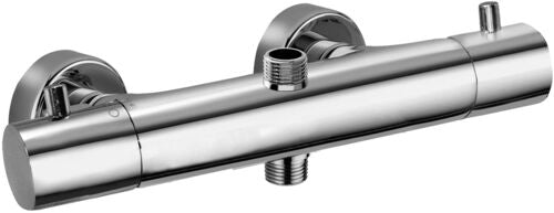 MISCELATORE TERMOSTATICO DOCCIA EST.CON DEVIATORE METAL LIGHT TERMOSTATICO STEEL LOOKING