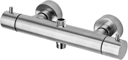 MISCELATORE TERMOSTATICO DOCCIA EST.CON DEVIATORE METAL LIGHT TERMOSTATICO NERO OPACO