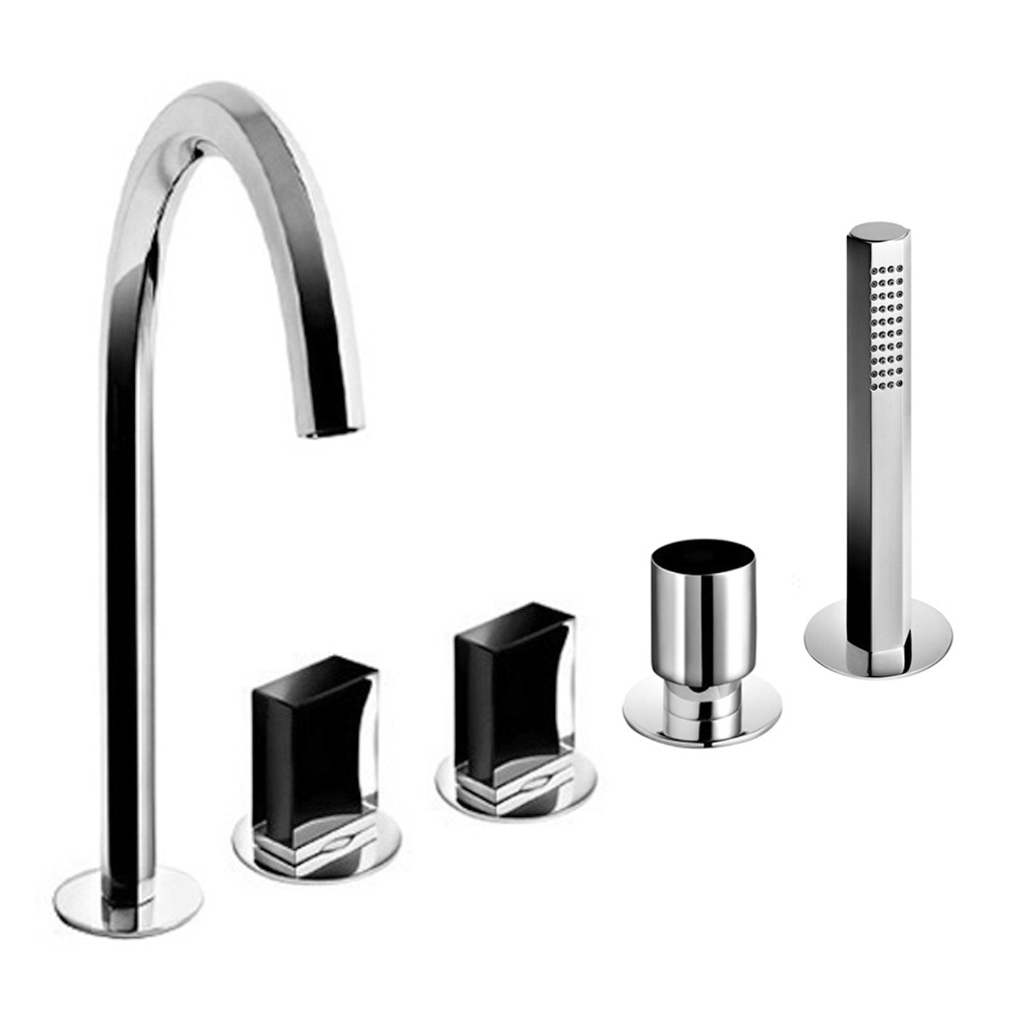 VENEZIA GRUPPO BORDO VASCA MATT GUN METAL PVD