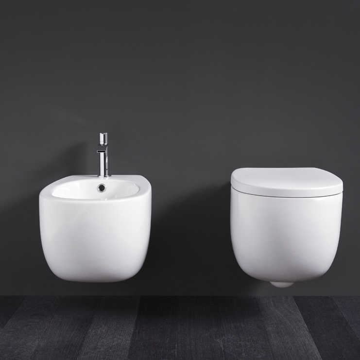 Bidet Sospeso Milk Colore Aloe