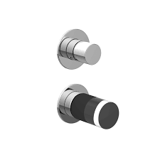 MISCELATORE DOCCIA CON DEVIATORE NICE PARTE ESTERNA NERO OPACO