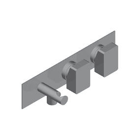 Online Doppio Miscelatore Doccia Incasso Acciaio Inox Spazzolato