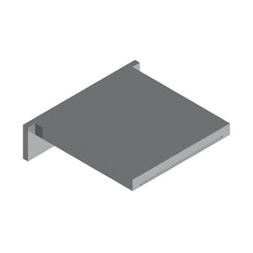 ORIZONTI BOCCA A CASCATA 20X20 CM NERO OPACO