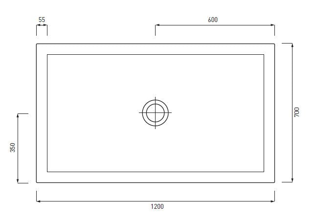 SESSANTA PIATTO DOCCIA 70X120 H6 POMICE