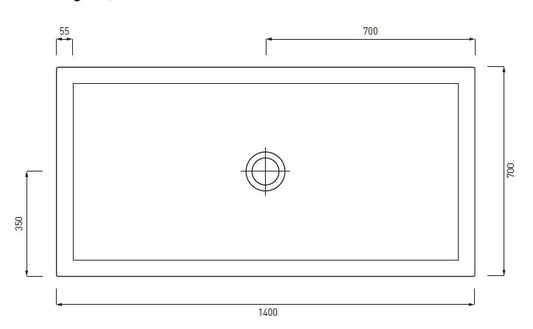 SESSANTA PIATTO DOCCIA 70X140 H6 CIPRIA