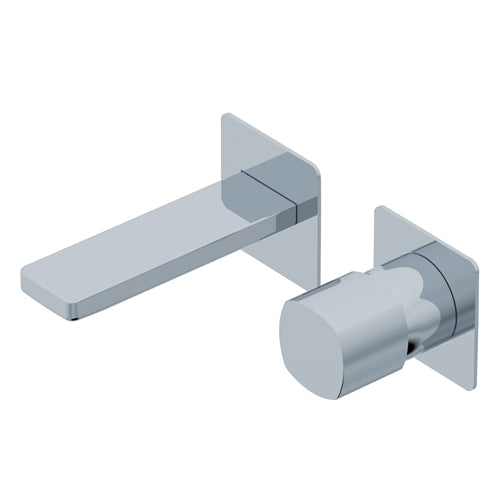 HAPTIC MISCELATORE MONOCOMANDO AD INCASSO PER LAVABO SPAZZOLATO - CANNA SX L=145MM - COMPLETO DI PARTI INTERNE - SENZA COMANDO [PR43MC001] O [PR43MC101] 