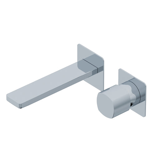 HAPTIC MISCELATORE MONOCOMANDO AD INCASSO PER LAVABO BRUSHED BLACK CHROME - CANNA SX L=195MM - COMPLETO DI PARTI INTERNE - SENZA COMANDO [PR43MC001] O [PR43MC101] 