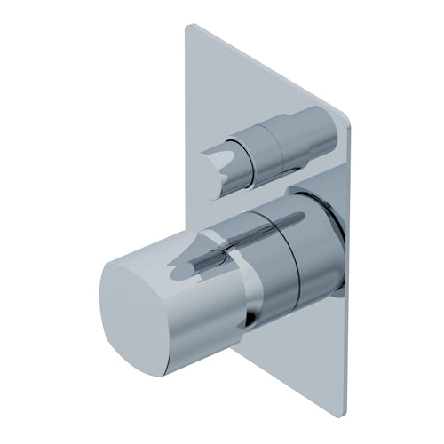 HAPTIC PARTI ESTERNE PER MISCELATORE MONOCOMANDO AD INCASSO PER VASCA/DOCCIA BRUSHED BLACK CHROME - SENZA COMANDO [PR43MC001] O [PR43MC101] - PER HAPTIC-PR43- GM101