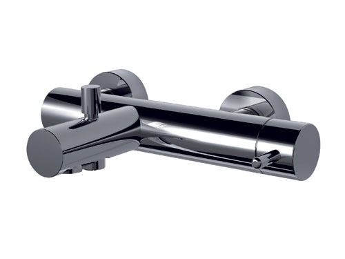 HAPTIC MISCELATORE MONOCOMANDO ESTERNO PER VASCA CROMO - DUE USCITE - DEVIATORE AUTOMATICO VASCA/DOCCIA