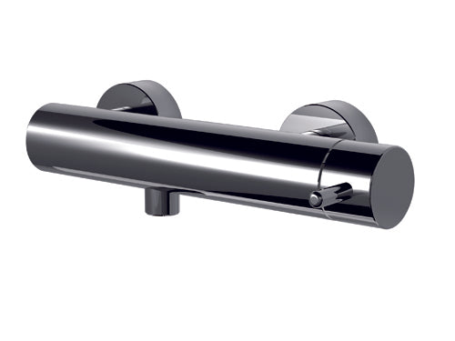 HAPTIC MISCELATORE MONOCOMANDO ESTERNO PER DOCCIA BRUSHED BLACK CHROME - UNA USCITA