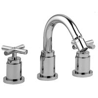 BATTERIA BIDET 3 FORI CON BOCCA EROGAZIONE SCARICO AUTOMATICO 1'1/4 QUATTRO CROMO