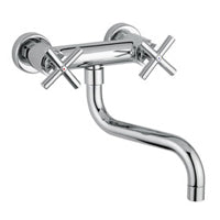 GRUPPO LAVELLO A MURO QUATTRO CROMO