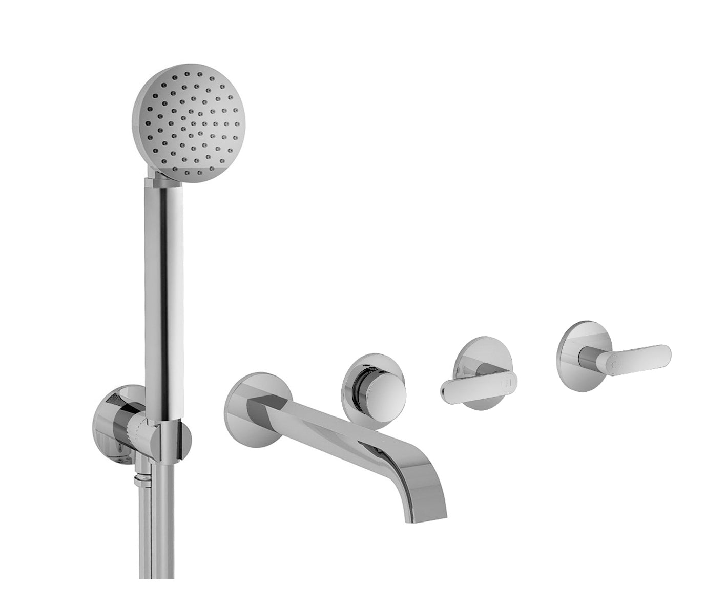 ICONA DECO GRUPPO VASCA INCASSO MATT GUN METAL PVD