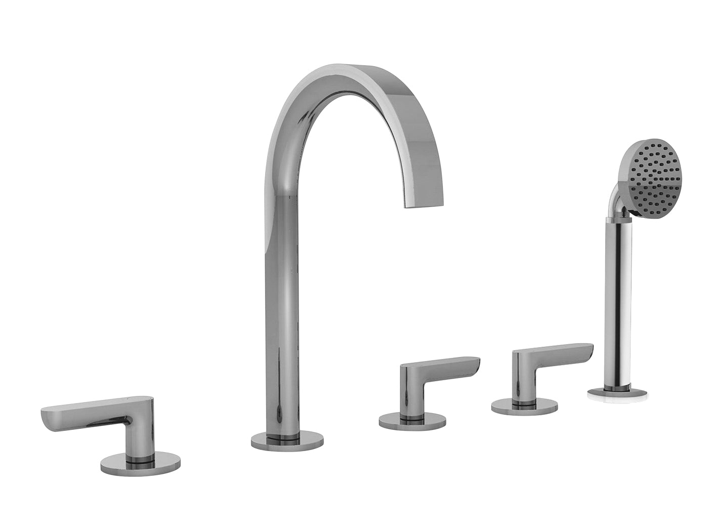 ICONA DECO GRUPPO BORDO VASCA MATT GUN METAL PVD