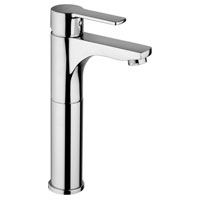 MISCELATORE LAVABO T/C CON PROLUNGA MM.125 CON FX 3/8 CM.60 SOFT PX RED