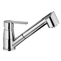 MISCELATORE LAVELLO DOCCIA ESTRAIBILE RED CROMO